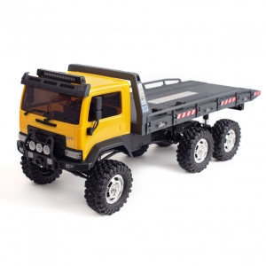 Радиоуправляемый краулер HobbyPlus CR18P Flat Bed 6X6 1/18 RTR (цвет желтый)