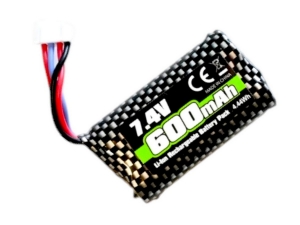 Аккумулятор Li-Po 600mAh, 7,4V, 3C для автомоделей RCM RECON/SCOUT