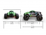 Радиоуправляемый монстр Remo Hobby GT Brushless 4WD 2.4G 1/10 RTR (цвет зеленый)