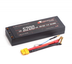 Аккумулятор Speedway Slide Li-Po PRO LCG Series Hard case 2S 7.4v 5200mAh 50C Banana Connector / XT60
