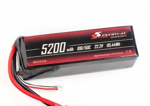 Аккумулятор Speedway Slide Li-Po 6S 22.2v 5200mAh 50C XT90S Softcase